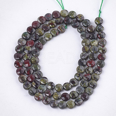 Natural Dragon Blood Beads Strands X-G-S354-33-1