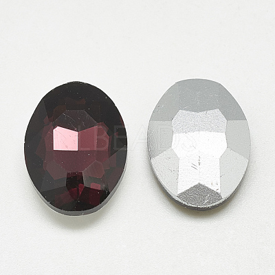 Pointed Back Glass Rhinestone Cabochons RGLA-T080-8x10mm-18-1