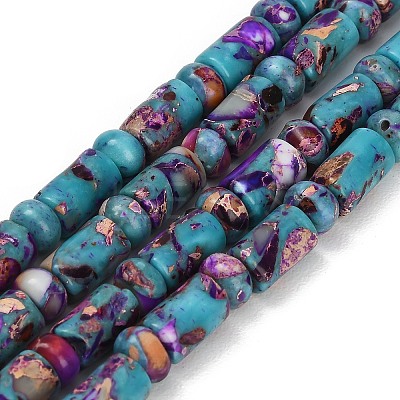 Dyed Synthetic Imperial Jasper Beads Strands GG-CBAA20A-02B-1