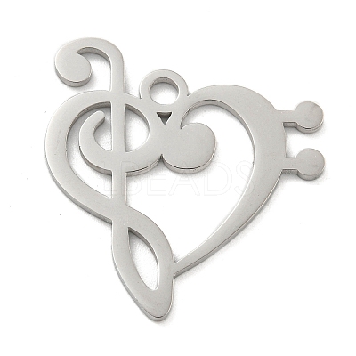 Non-Tarnish 304 Stainless Steel Pendants STAS-K253-06P-1