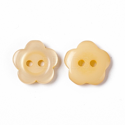 Resin Buttons RESI-D031-15mm-07-1