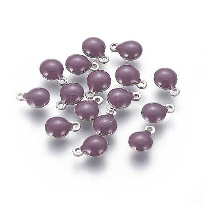 304 Stainless Steel Enamel Charms LS-STAS-O122-D-05P-1