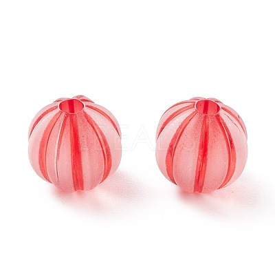 Frosted Transparent Acrylic Beads FACR-E001-01-1