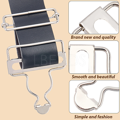 6Bags Adjustable Alloy Buckle FIND-CP0003-92B-1