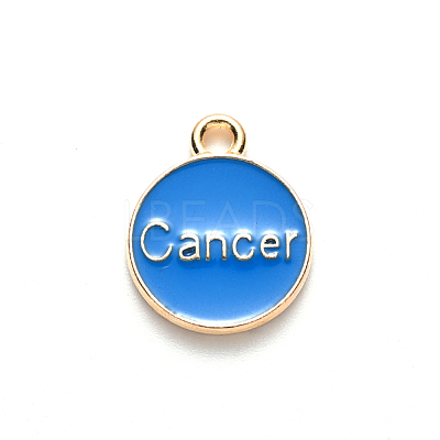 Alloy Enamel Pendants X-ENAM-S124-01B-02D-1