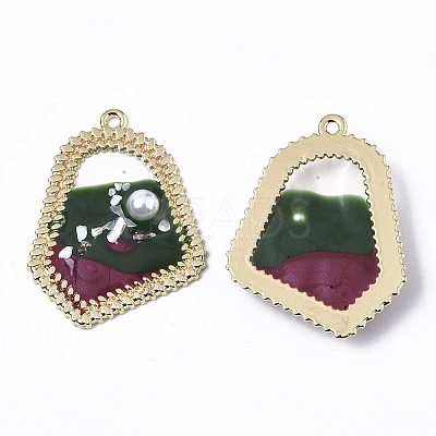 Epoxy Resin Pendants RESI-S381-08C-1