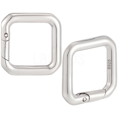 925 Sterling Silver Spring Gate Rings STER-BBC0009-25-1