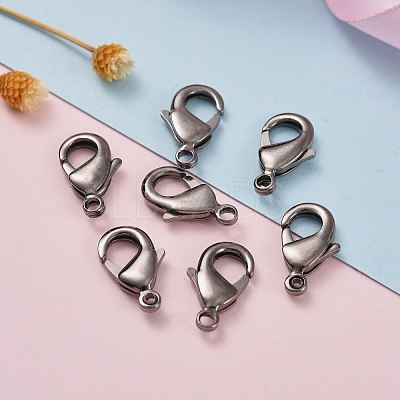 Brass Lobster Claw Clasps KK-903-B-NF-1