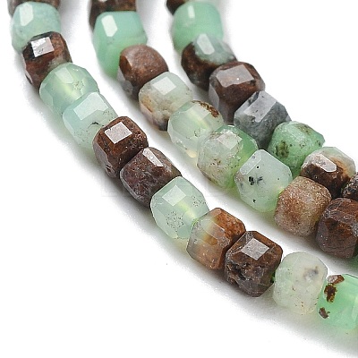 Natural Chrysoprase Beads Strands G-P514-B03-01-1