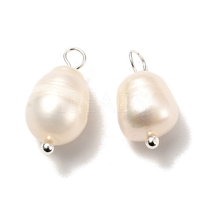 Natural Cultured Freshwater Pearl Pendants X-PALLOY-JF00942-02-1