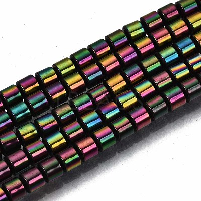 Electroplate Non-magnetic Synthetic Hematite Beads Strands G-T114-62-1