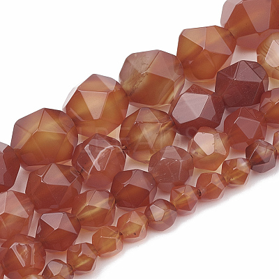Natural Carnelian Beads Strands G-S332-6mm-005-1