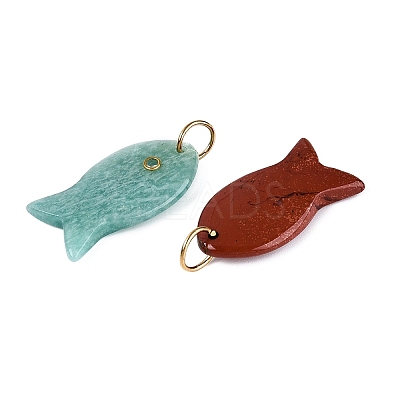 Natural & Synthetic Mixed Gemstone Pendants G-Q601-46-1
