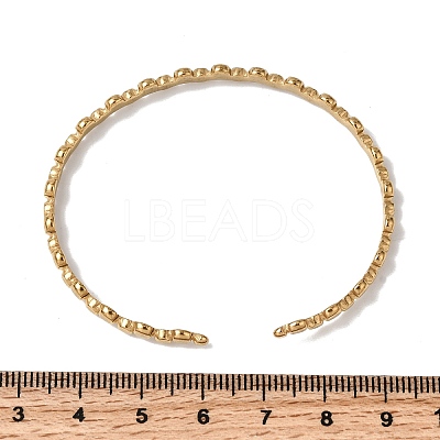 304 Stainless Steel Cuff Bangles for Women LS-BJEW-H635-01G-1