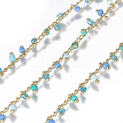 Handmade Seed Beaded Chains CHC-N016-06C-1