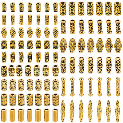 150Pcs 15 Styles Tibetan Style Alloy Beads FIND-SC0023-87-1