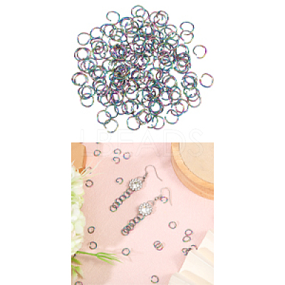 Ion Plating(IP) 304 Stainless Steel Open Jump Rings STAS-CA0002-21C-1