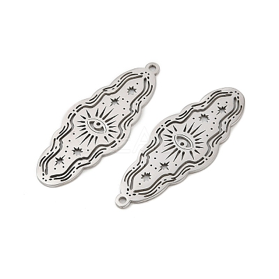 201 Stainless Steel Pendants STAS-U052-02D-P-1