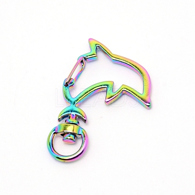 Zinc Alloy Swivel Lobster Clasps PALLOY-WH0070-99M-1