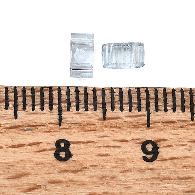 2-Hole Transparent Glass Seed Beads SEED-S023-30B-29-1