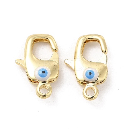Brass Lobster Claw Clasps KK-E075-01G-03-1