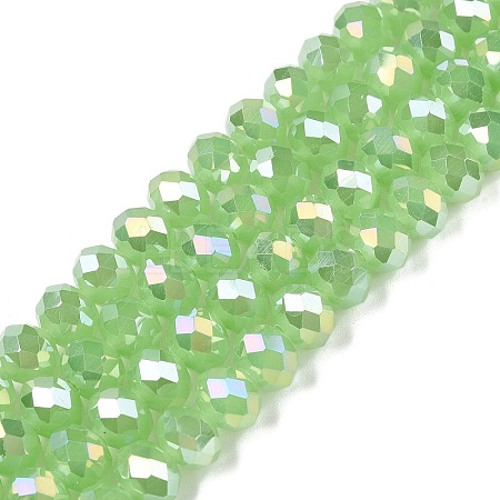 Electroplate Glass Beads Strands EGLA-A044-J8mm-B08-1