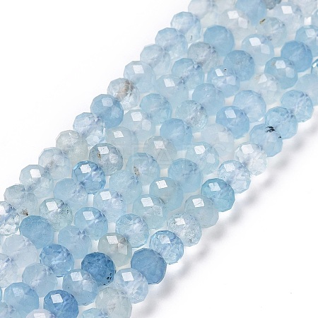 Natural Aquamarine Beads Strands G-H278-05-1