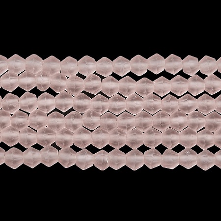 Imitate Austrian Crystal Frosted Glass Beads Strands EGLA-A039-T4mm-MD26-1