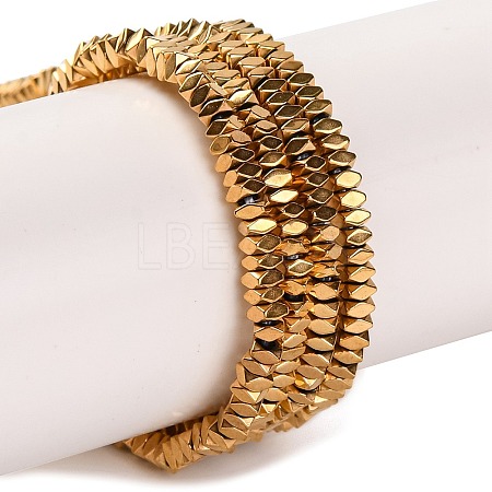 Electroplated Synthetic Non-magnetic Hematite Beads Strands G-H027-A01-01-1