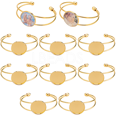 SUNNYCLUE 10Pcs Brass Cuff Bangle Making KK-SC0002-91A-1