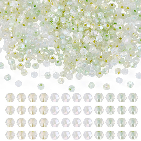 405Pcs Eletroplated Transparent Glass Beads GLAA-TA0003-66E-1