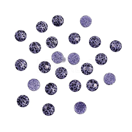 Printed Resin Cabochons CRES-WH0010-5-1