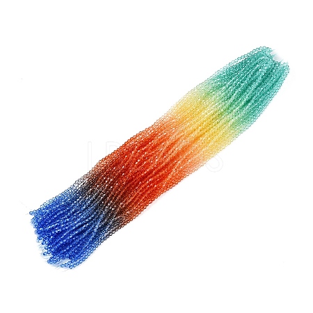 Gradient Color Baking Paint Glass Bead Strands X1-DGLA-A039-T2mm-A014-1