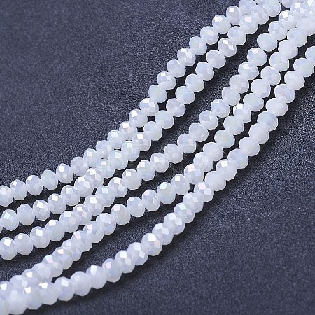 Electroplate Glass Beads Strands EGLA-A044-J4mm-B05-1