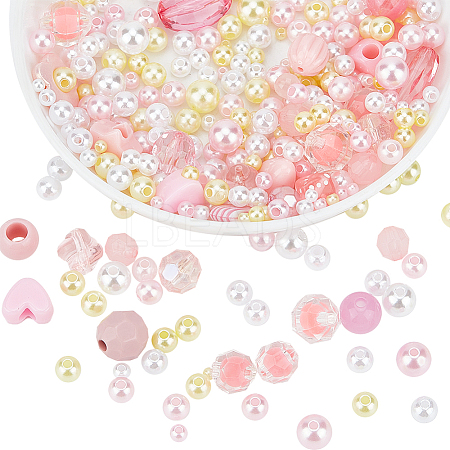 HOBBIESAY Acrylic Beads SACR-HY0001-07-1