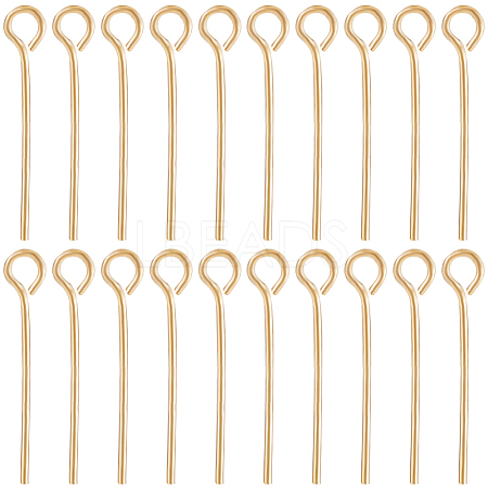 Beebeecraft Brass Eye Pins KK-BBC0012-23C-1