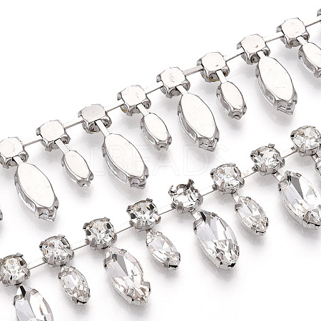 Iron Rhinestone Cup Chains CH-T006-13A-1