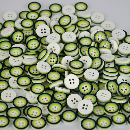 Pretty Double Layered Buttons with Four Holes NNA0VGA-1