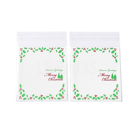 Christmas Theme Plastic Bakeware Bag OPP-Q004-04A-1
