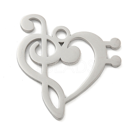 Non-Tarnish 304 Stainless Steel Pendants STAS-K253-06P-1