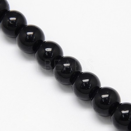 Crystal Glass Round Beads Strands EGLA-F037-8mm-B03-1