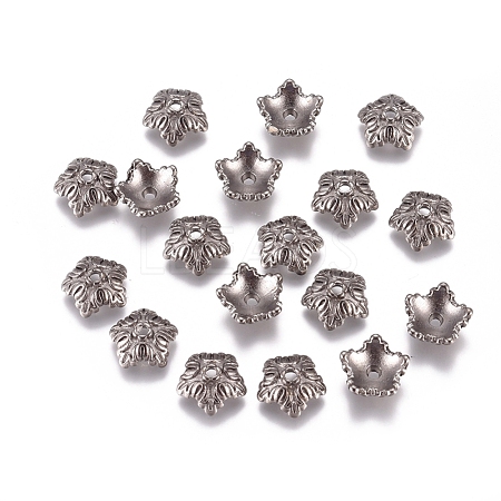 Tibetan Style Bead Caps X-TIBEB-A24621-B-LF-1