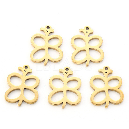PVD Vacuum Plating 304 Stainless Steel Pendants STAS-N092-07G-1
