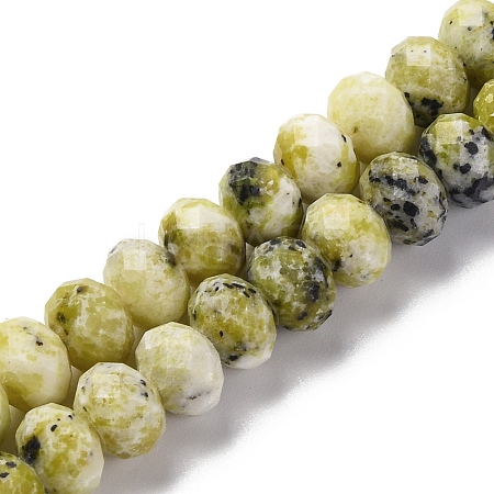 Natural Yellow Turquoise(Jasper) Beads Strands G-K380-A47-01-1
