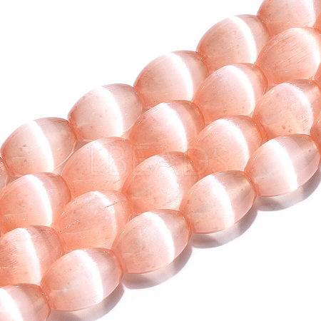 Dyed Natural Selenite Beads Strands G-T138-232I-1