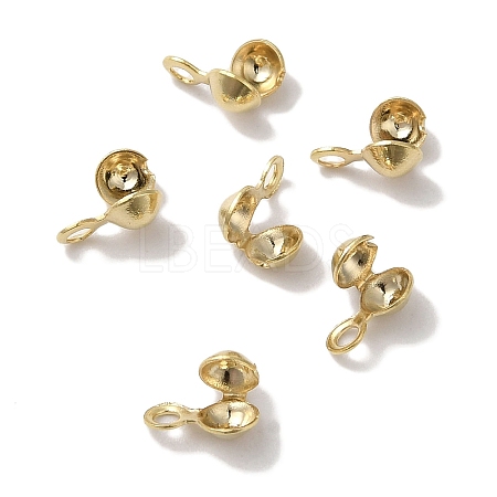 Brass Bead Tips KK-K383-06B-G-1