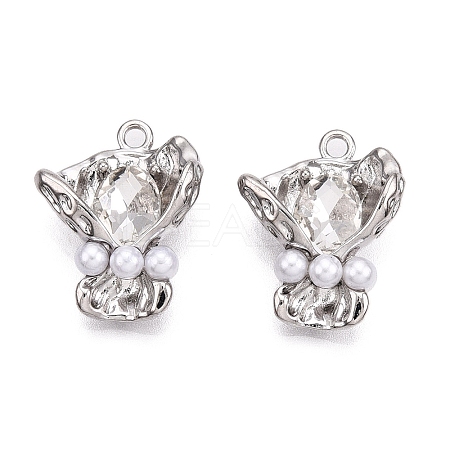 Rack Plating Alloy Rhinestone Pendants PALLOY-P303-09P-A-1