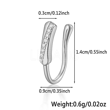 S925 Silver Flower Butterfly Rabbit Star Nose Clip Fashion Jewelry MA2524-18-1