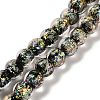 Handmade Dichroic Foil Glass Beads Strands DICH-U001-02K-1