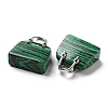 Synthetic Malachite Pendants KK-E274-01P-018-3